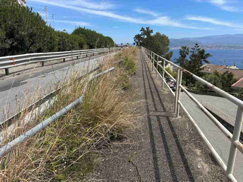 percorso pedonale verde panoramica