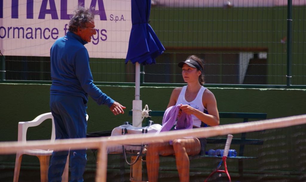 in panchina capitan Visalli con Toma