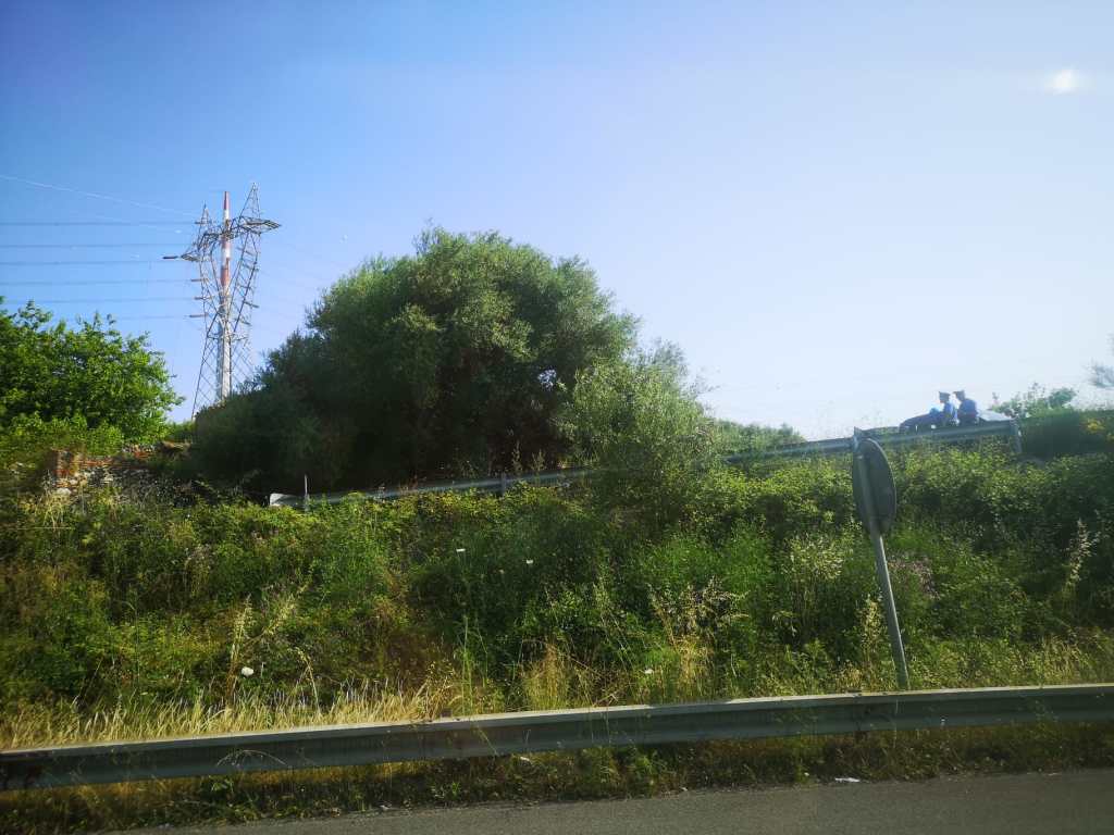 omicidio pace del mela 6 giugno 2025 scena crimine vista da autostrada