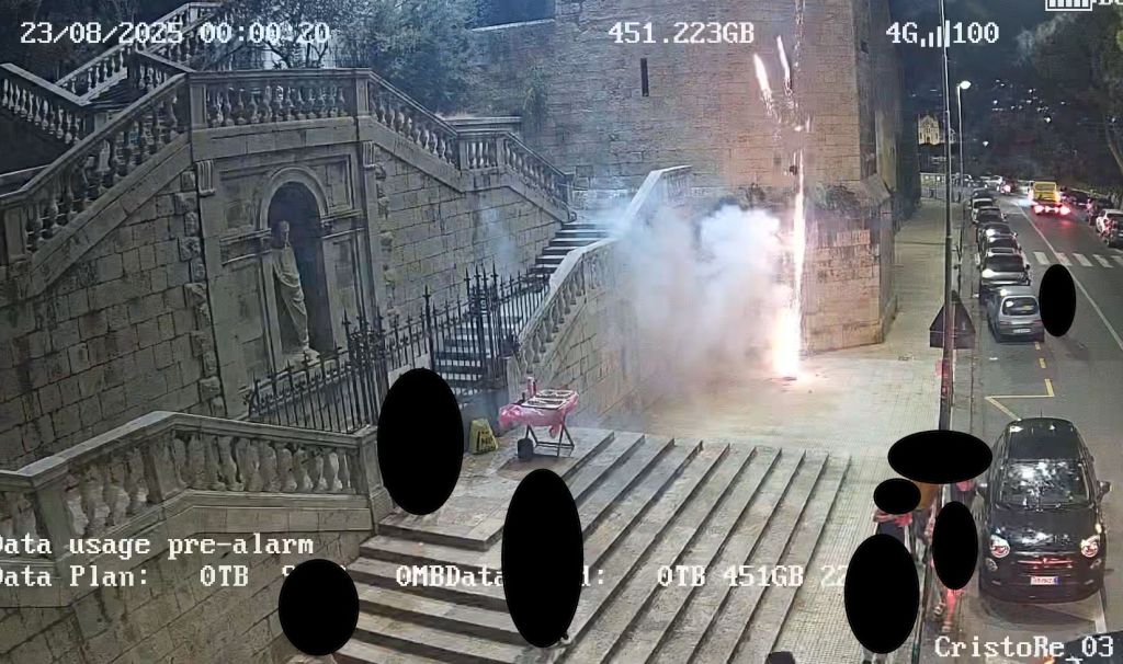 cristo re fuochi d'artificio