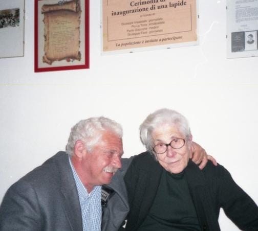 Salvo Vitale e Felicia Impastato, pagina Fb Casa Memoria Impastato