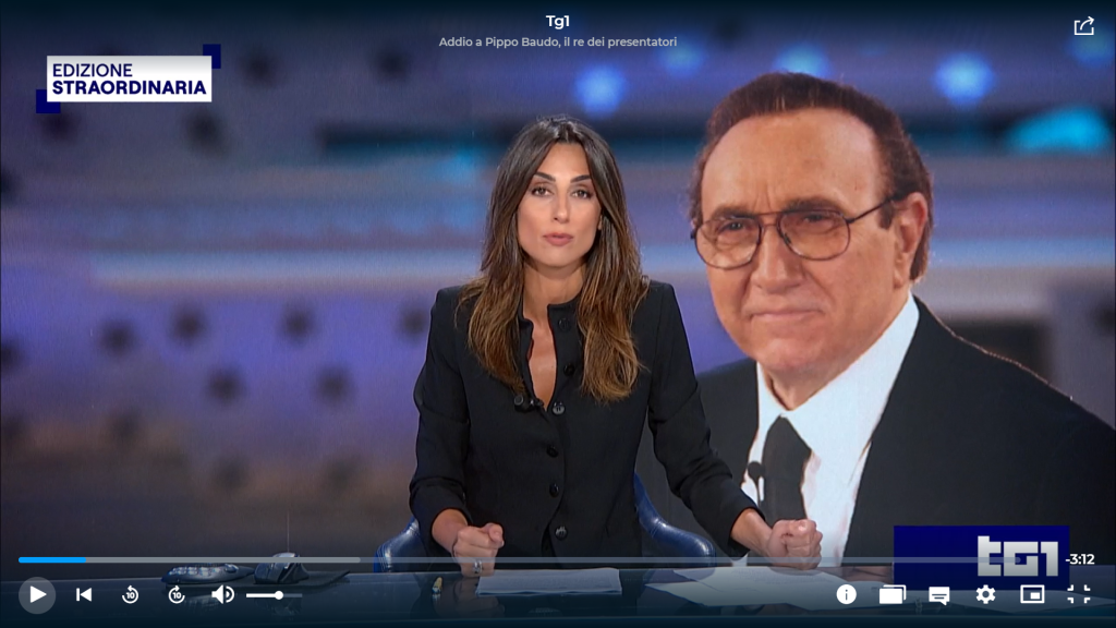 L'addio Rai al tg a PIppo Baudo