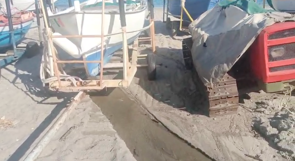 san saba fogna in spiaggia