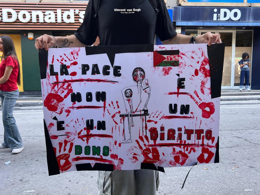 Per la pace. Studenti di Messina per Gaza