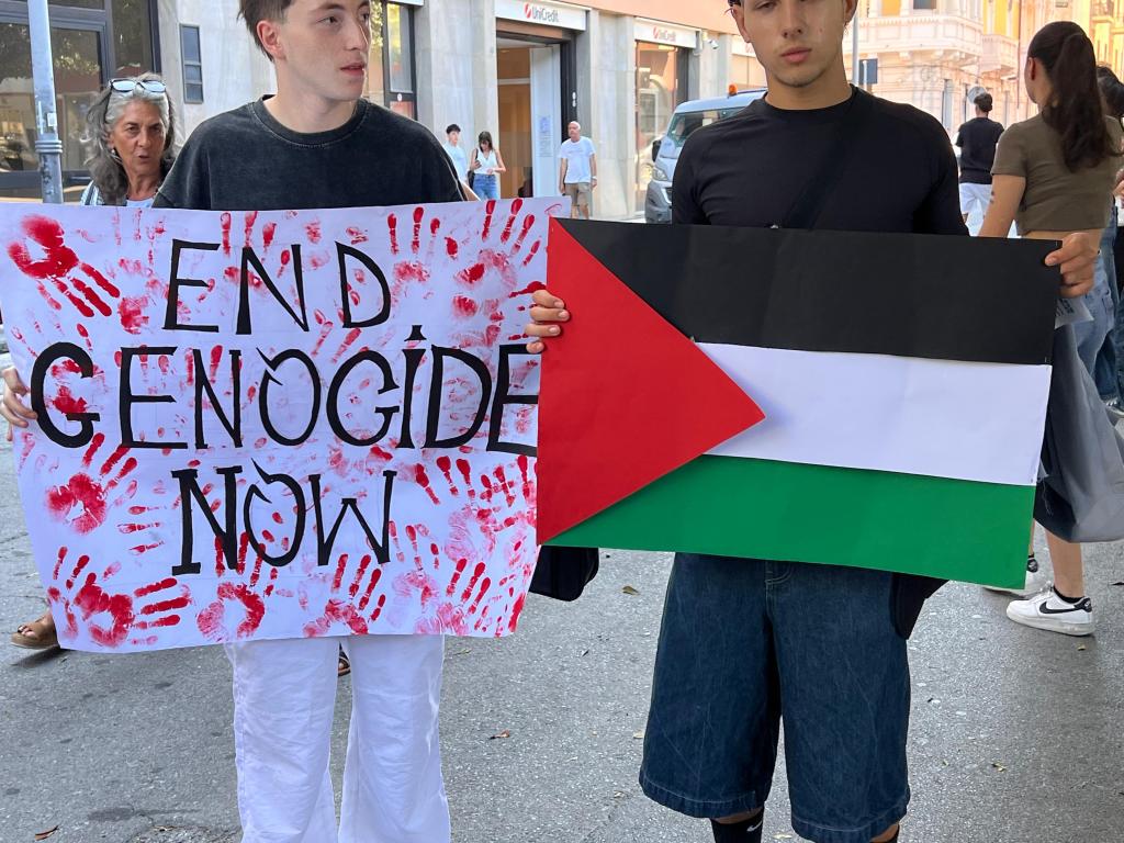 Basta genocidio. Studenti di Messina per Gaza