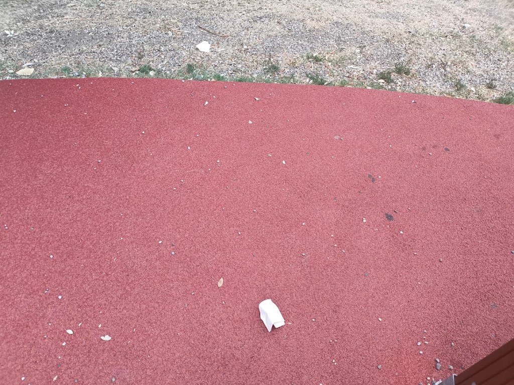 rifiuti area giochi villa dante