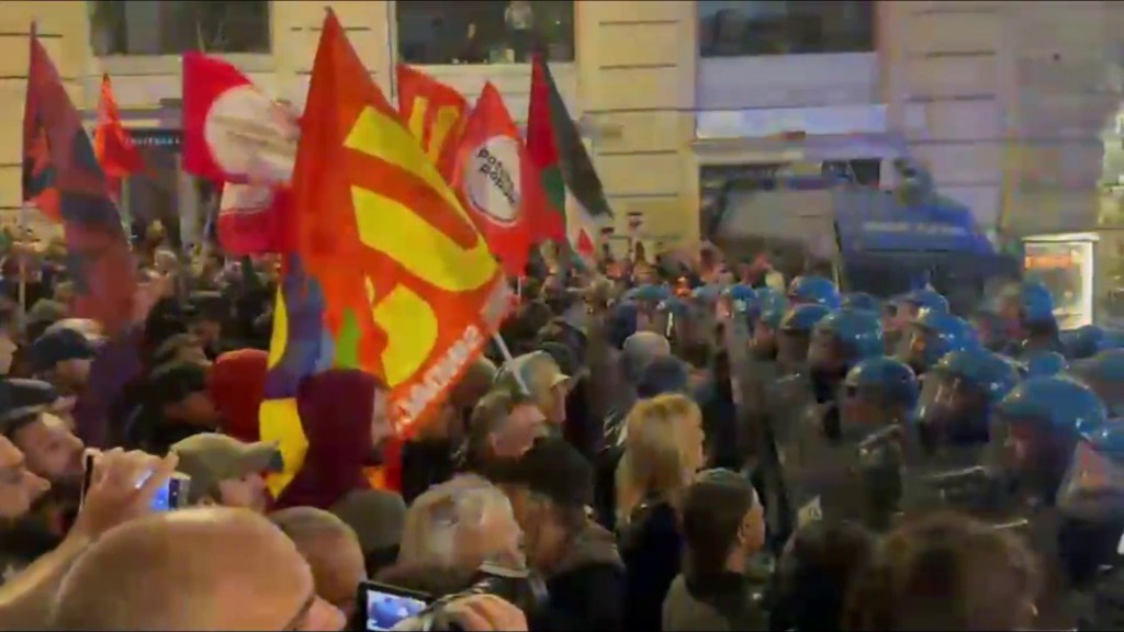 Manifestanti pro Pal a Roma, Italpres
