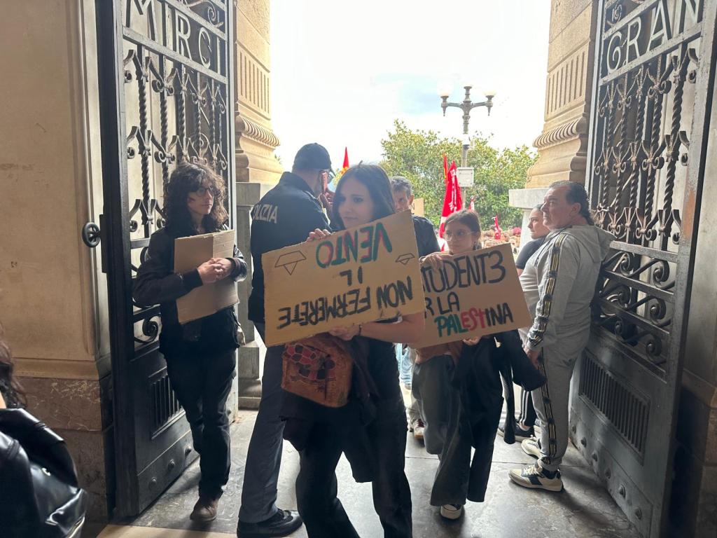manifestazione gaza palazzo zanca