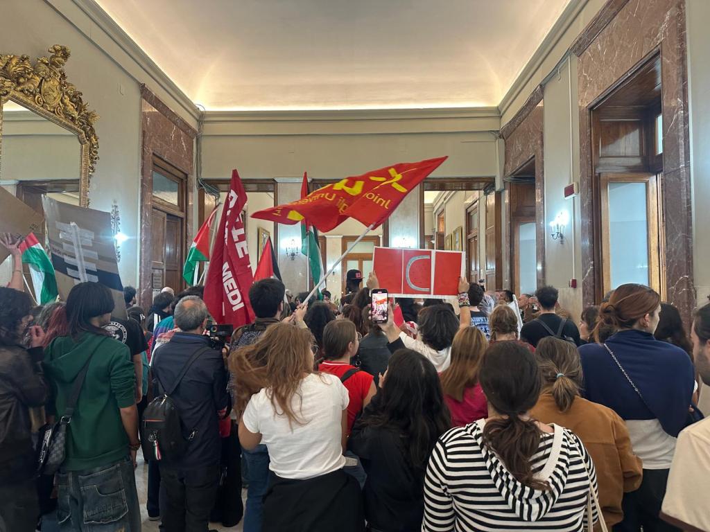 manifestazione gaza palazzo zanca