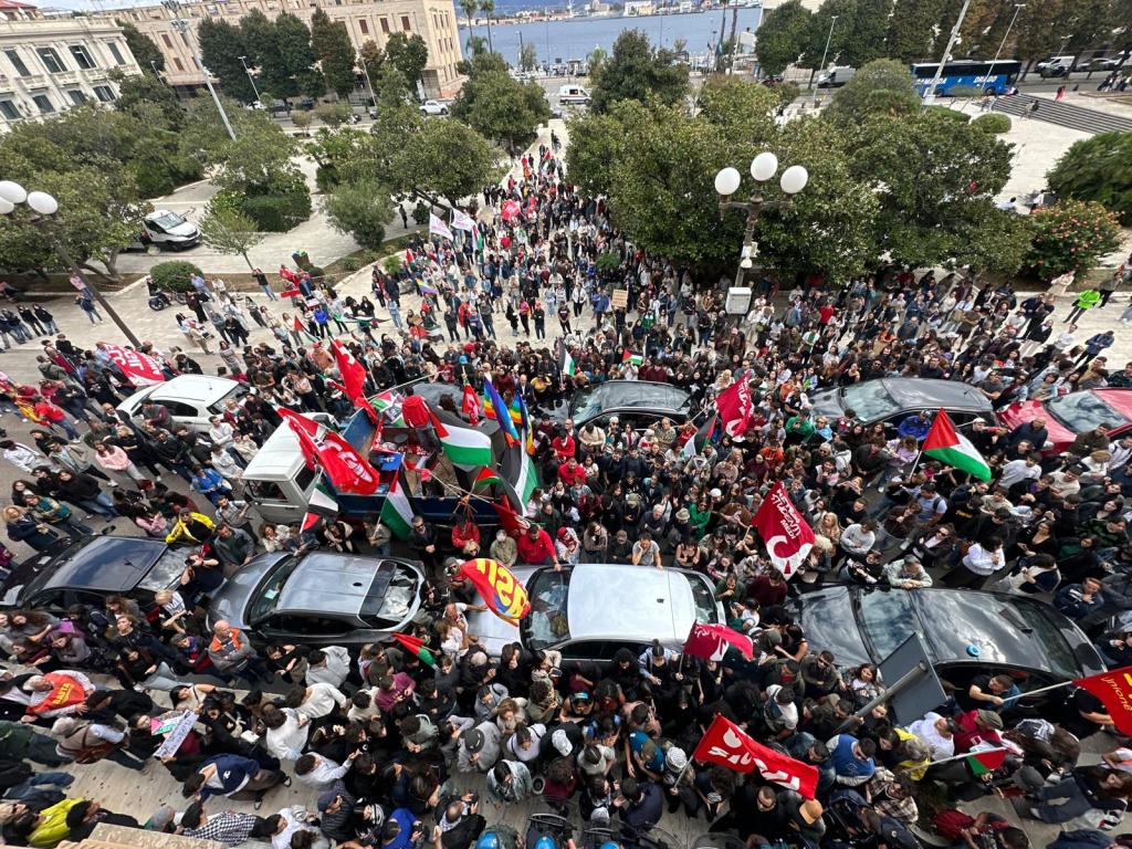 manifestazione gaza palazzo zanca