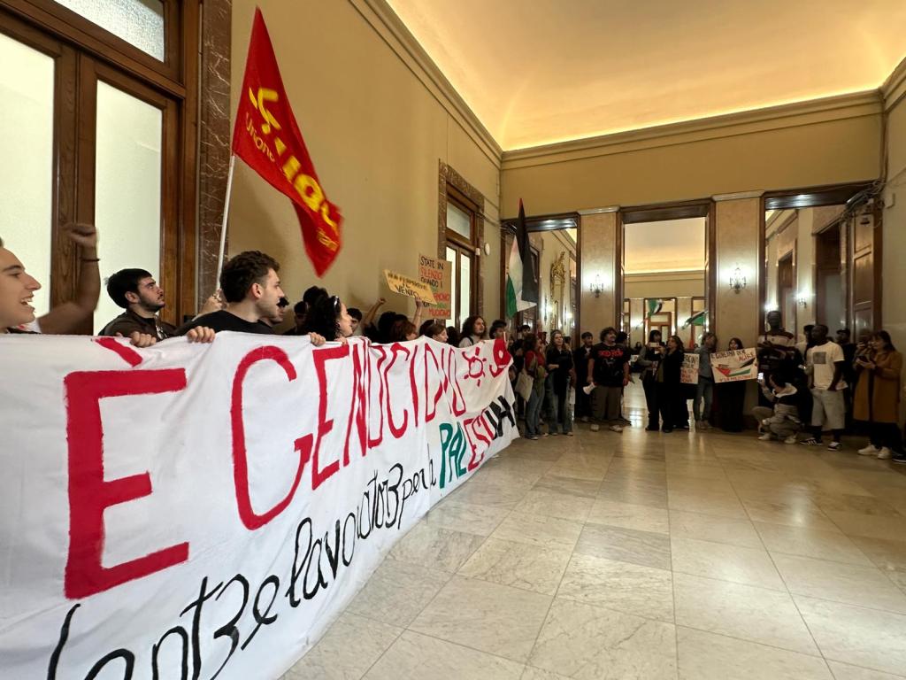 manifestazione gaza palazzo zanca