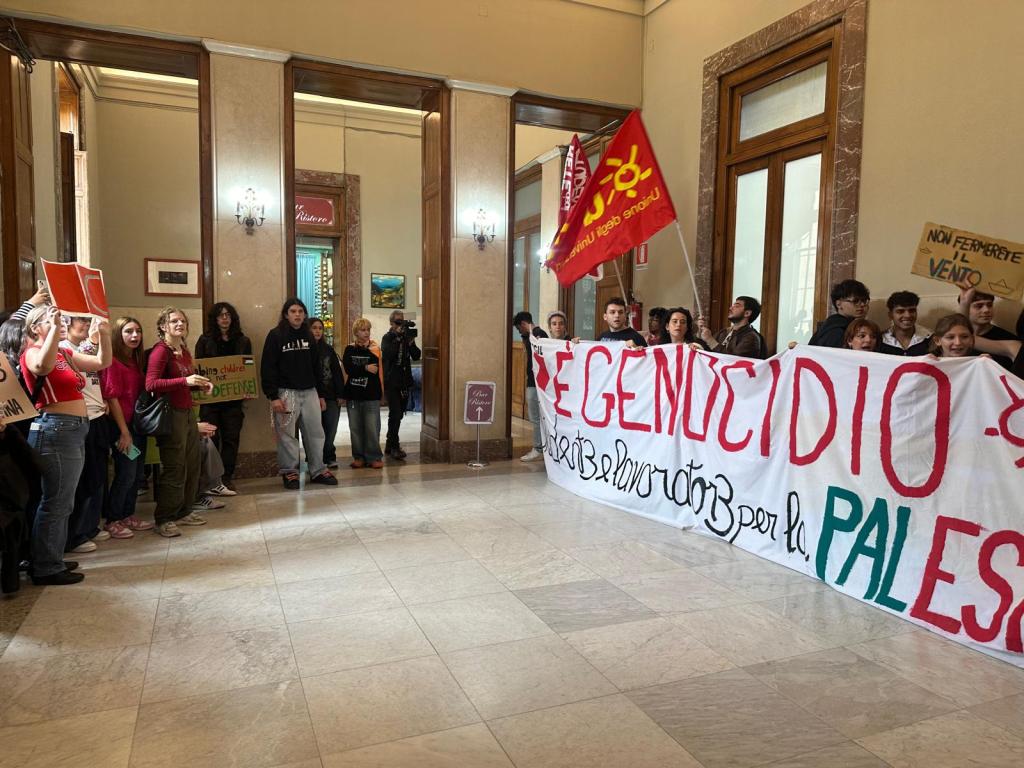 manifestazione gaza palazzo zanca