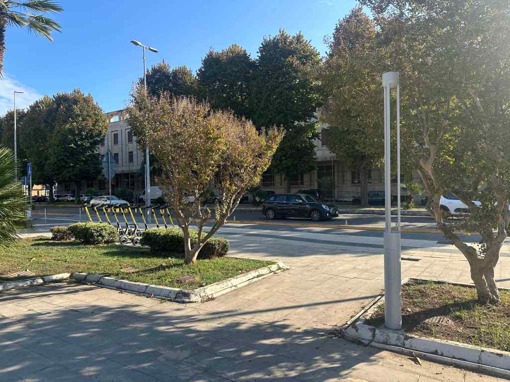 nuova illuminazione piazza Unione Europea