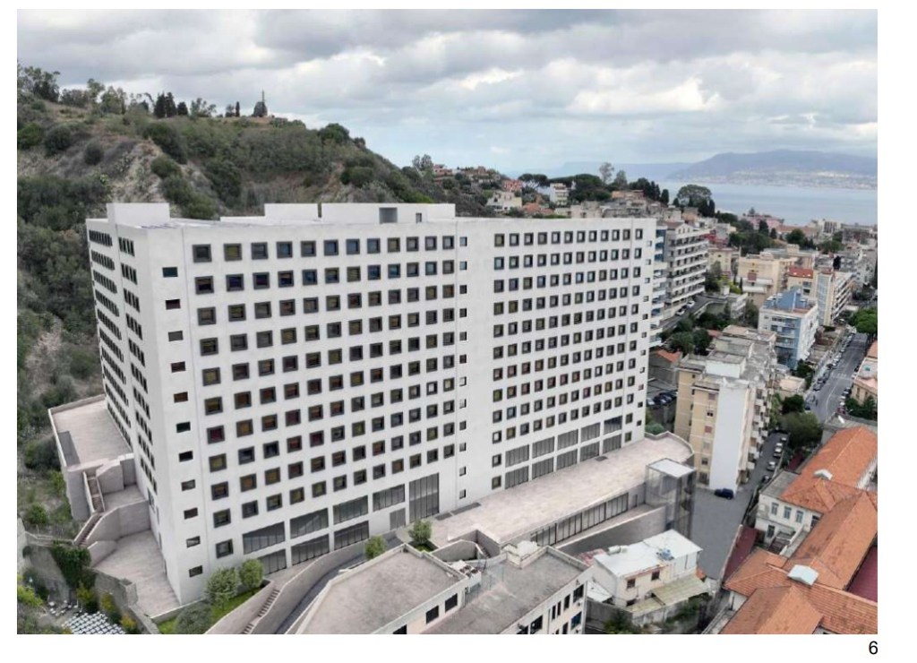 Rendering palazzo d 12 piani vicino all'Archimede e  destinato agli studenti