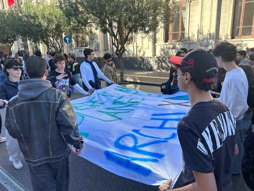 manifestazione studenti messina 