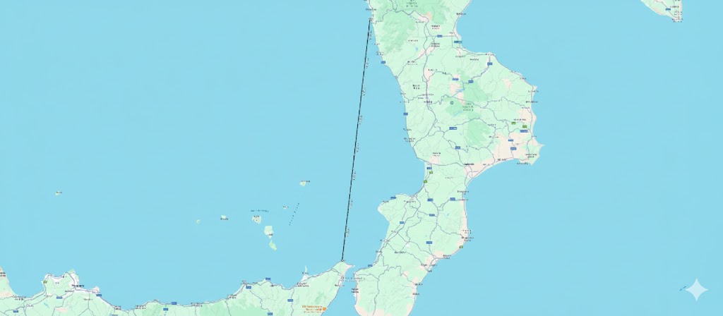 distanza messina capo scalea 170 km