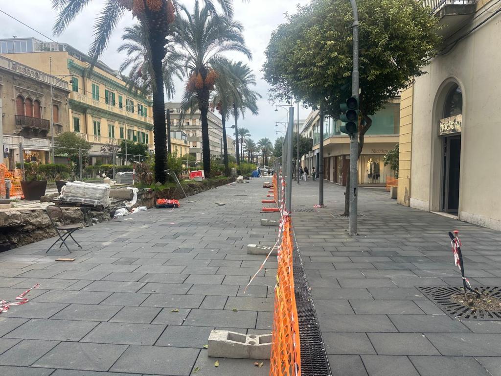 lavori isola pedonale viale san martino