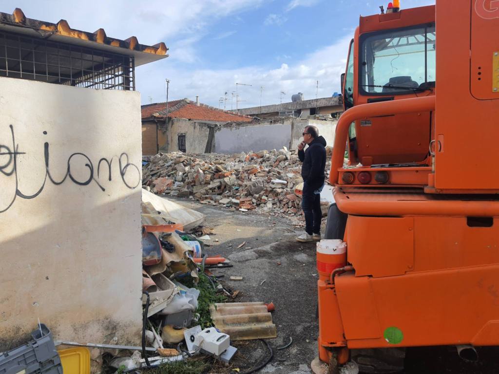 via quinto ennio inizio demolizioni baracche
