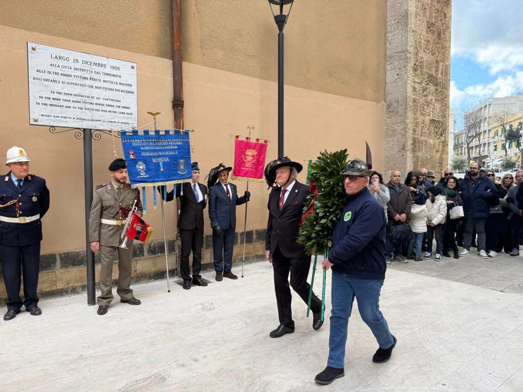 Messina 117 anni dopo, la cerimonia al Largo 28 dicembre 1908