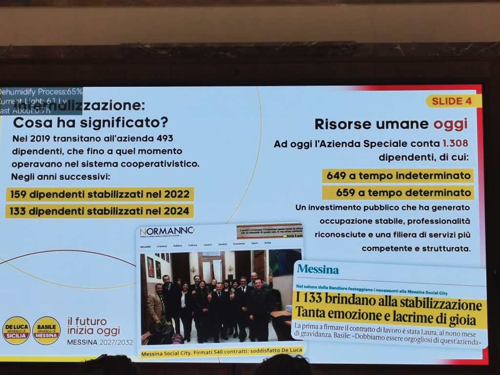 Conferenza stampa servizi sociali