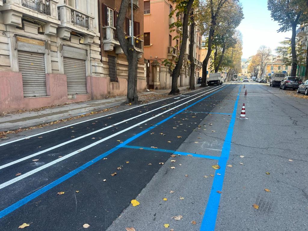 Via Geraci, ecco la nuova pista ciclabile