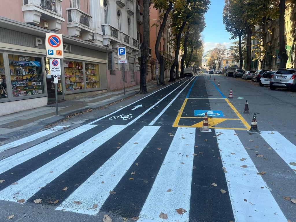 Via Geraci, ecco la nuova pista ciclabile