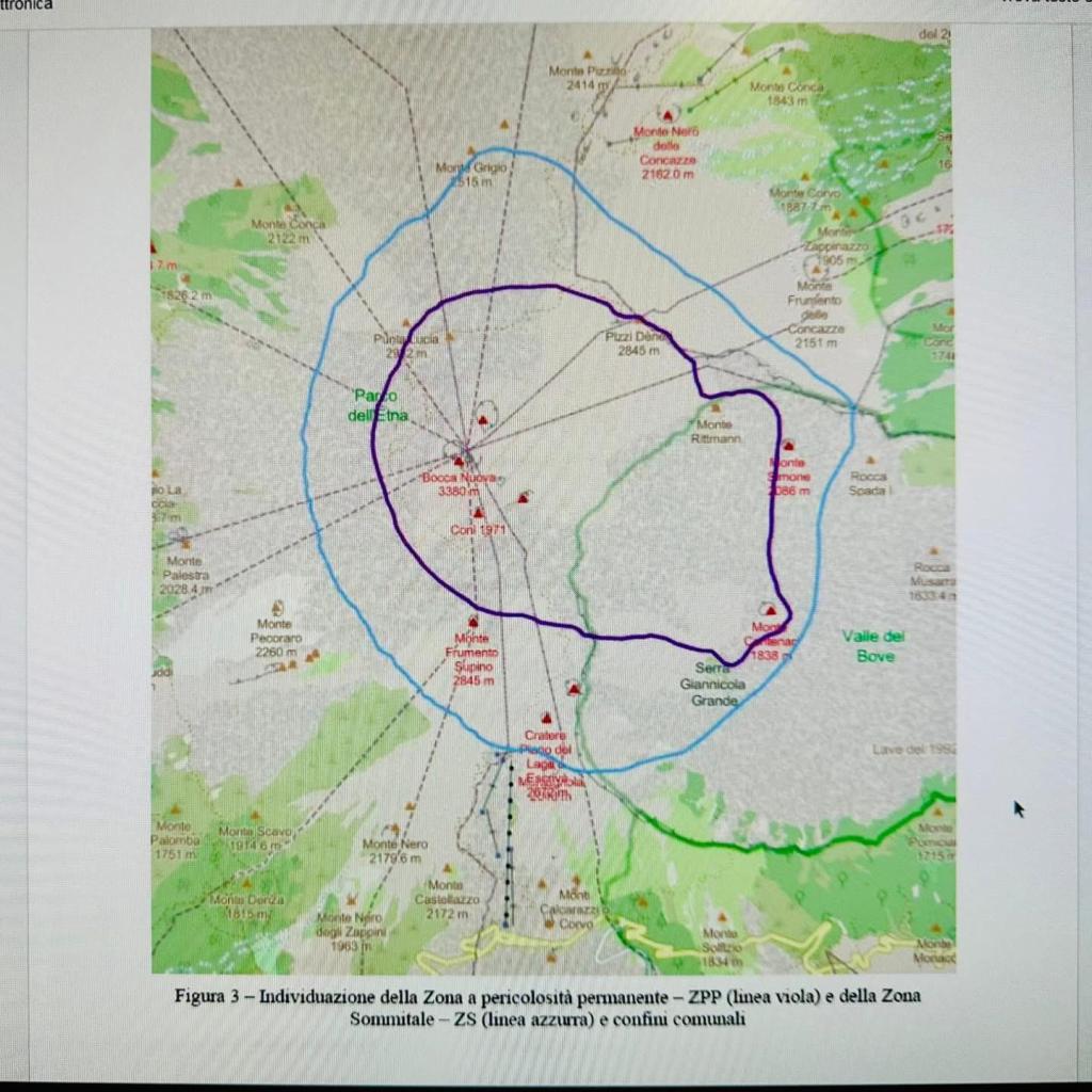 Etna aree interdette