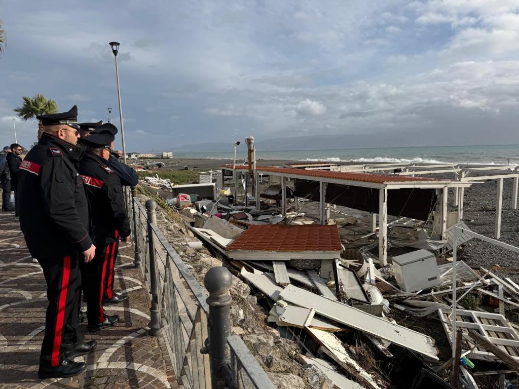 Ciclone Harry, il lido Zahir devastato dalla mareggiata