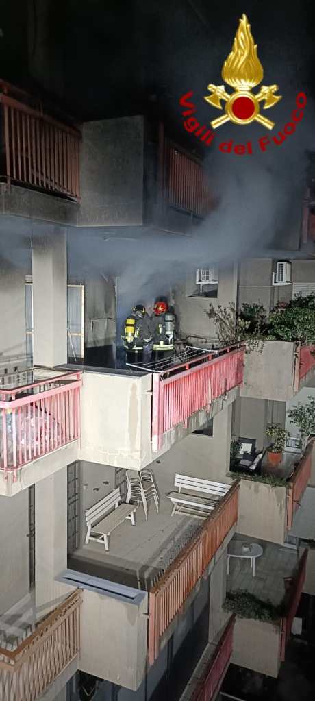 Incendio appartamento Milazzo