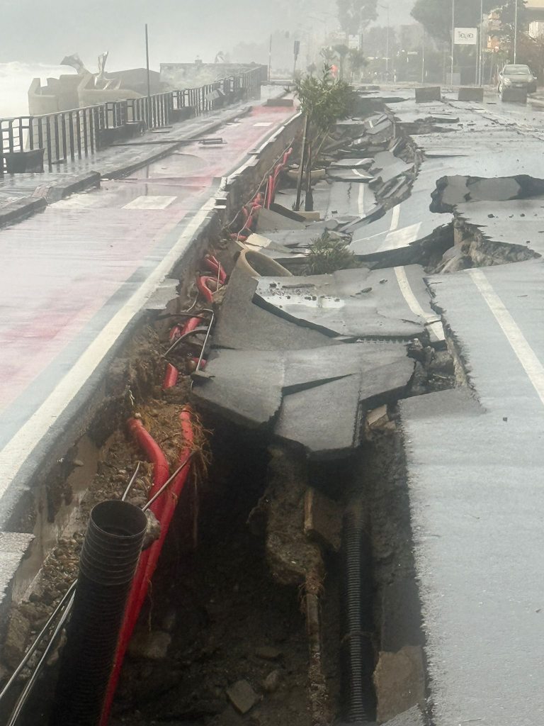 Santa Teresa di Riva ciclone Harry