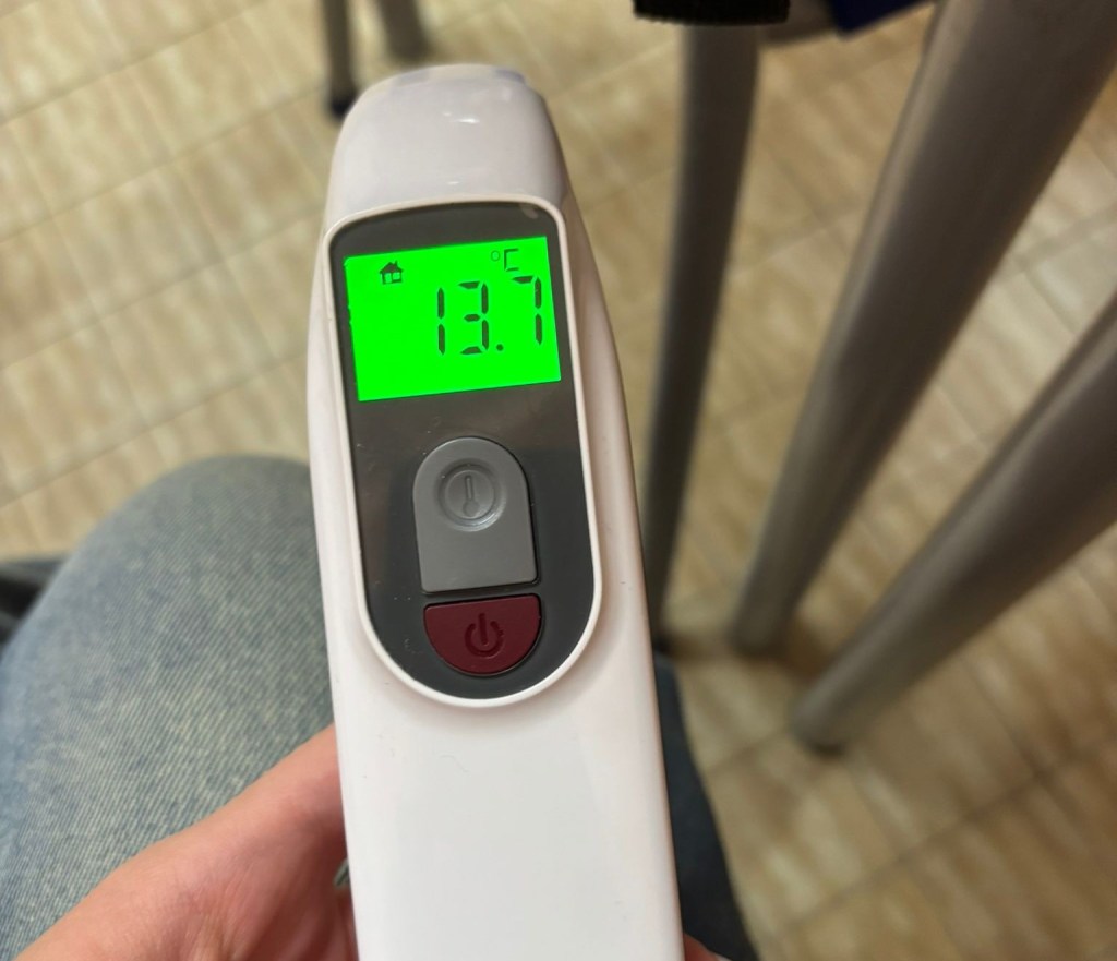 Allarme gelo in classe, temperatura