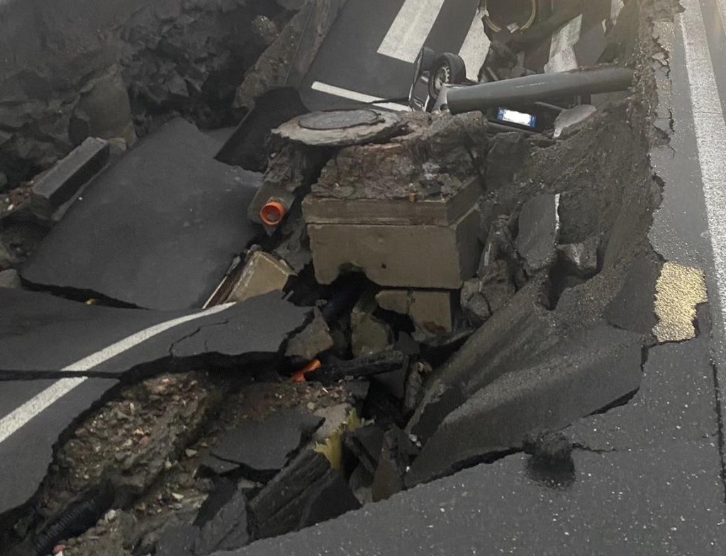 Voragine Santa Teresa di Riva, ciclone Harry