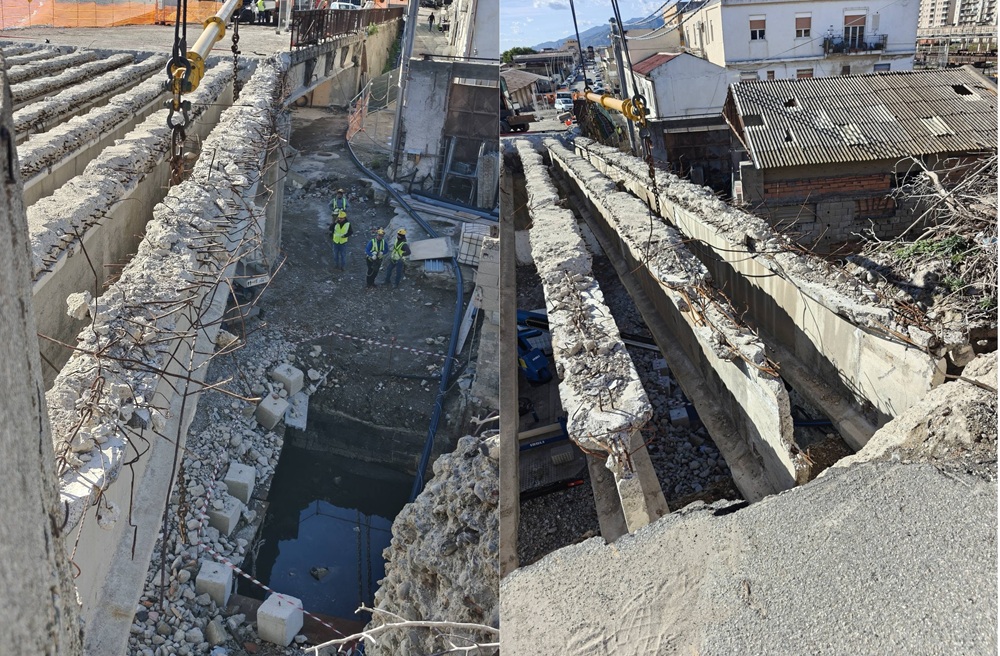 demolizione viadotto portalegni