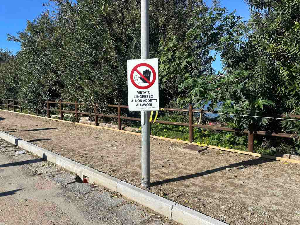 lavori pista ciclabile ganzirri faro 