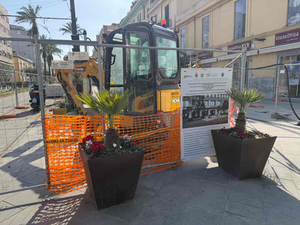 lavori viale San Martino