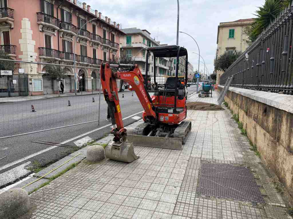 pista ciclabile via Cesare Battisti