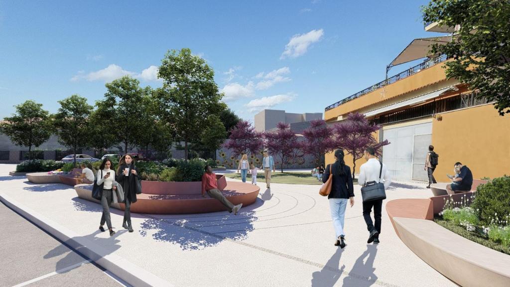 rendering piazza sara campanella