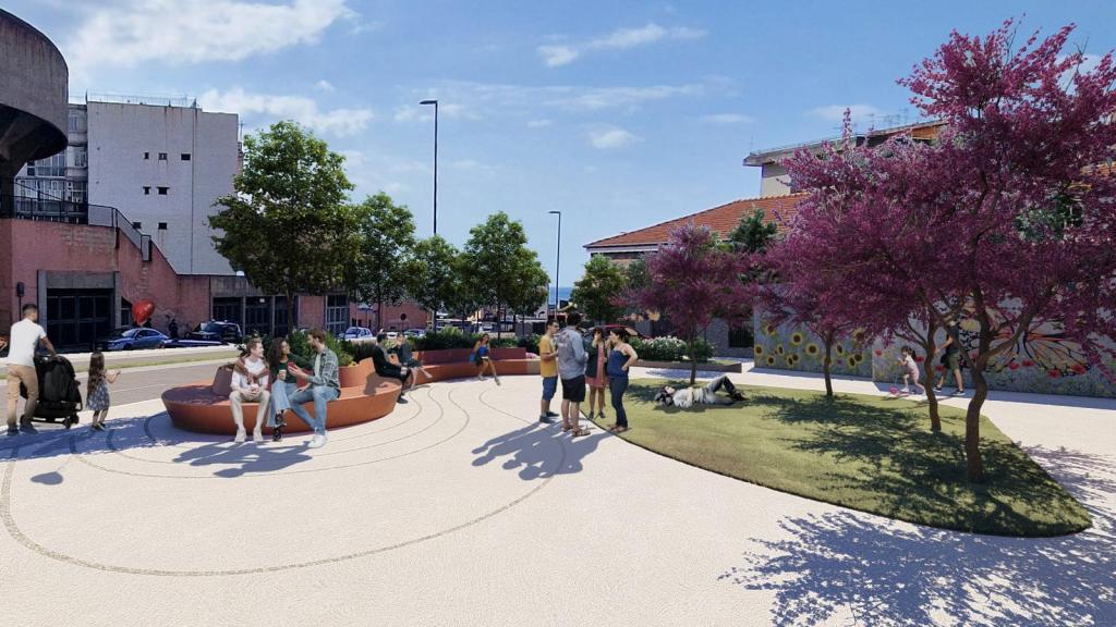 rendering piazza sara campanella