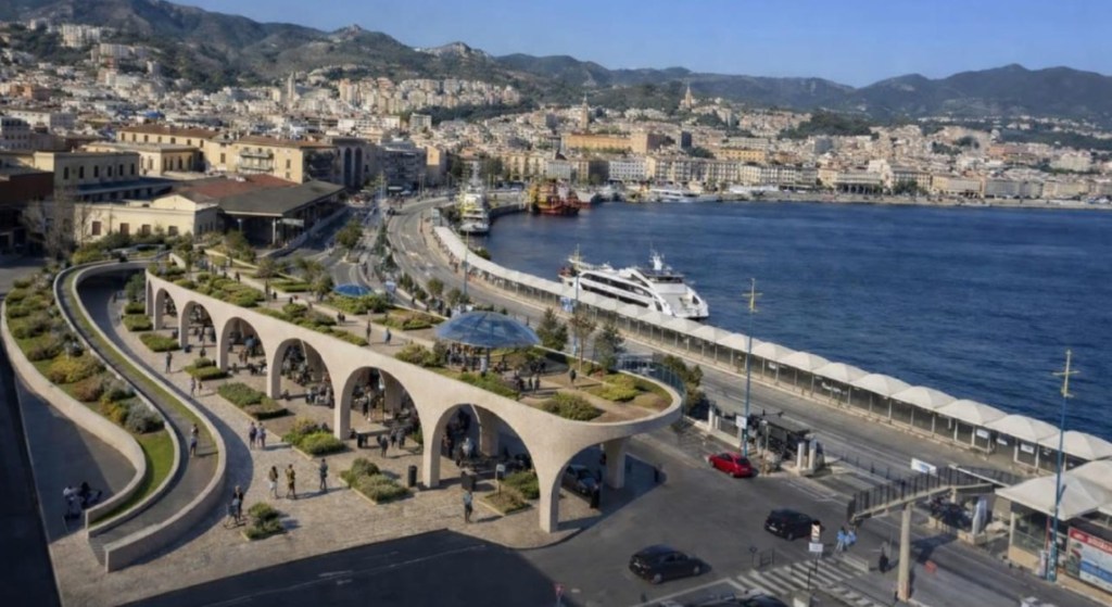 terrazza panoramica rendering