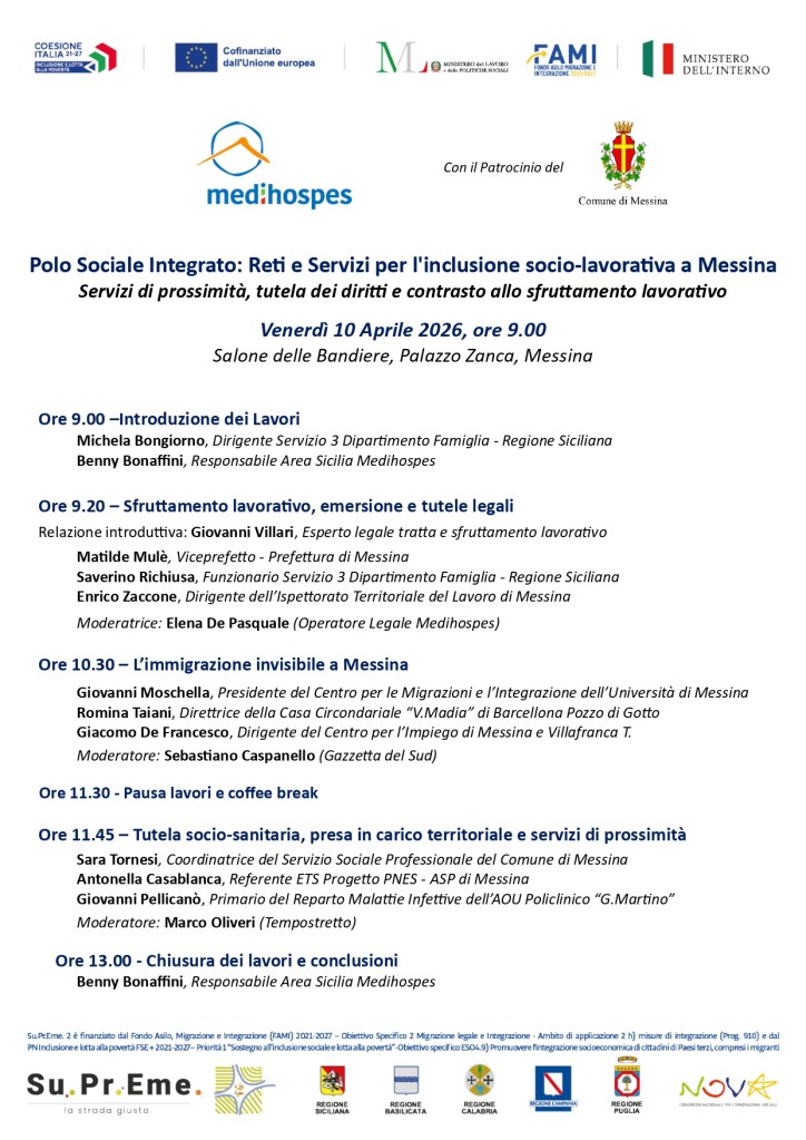 Polo sociale integrato di Messina, focus sul servizio per i cittadini stranieri