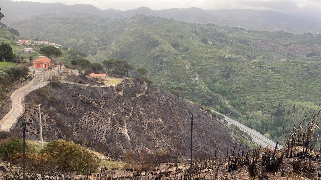 Incendio a Salice aprile 2026