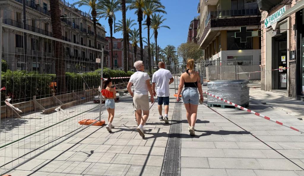 lavori isola pedonale viale san martino