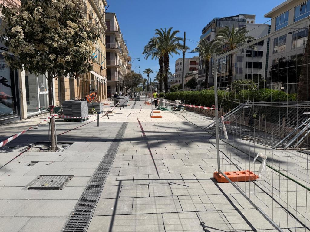 lavori isola pedonale viale san martino