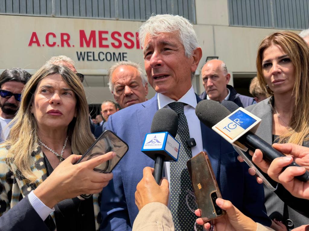 Il ministro Abodi a Messina con Scurria