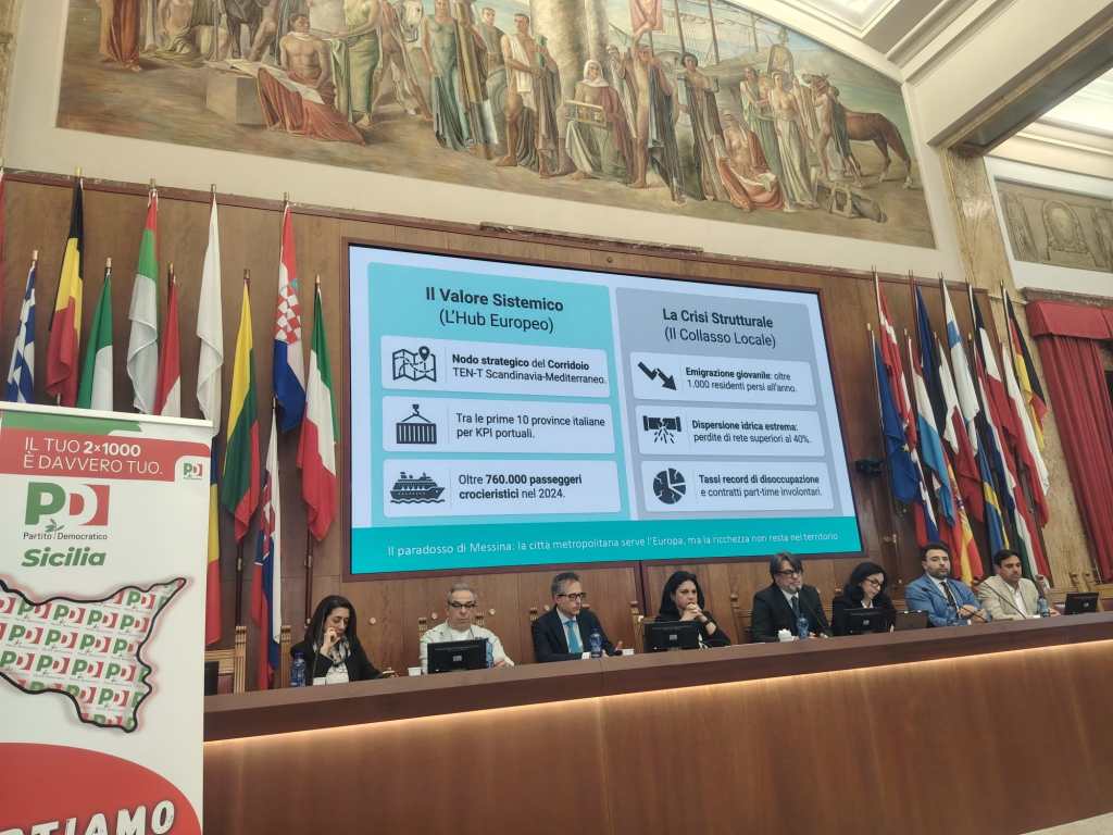 presentazione disegno di legge Messina porta del Mediterraneo