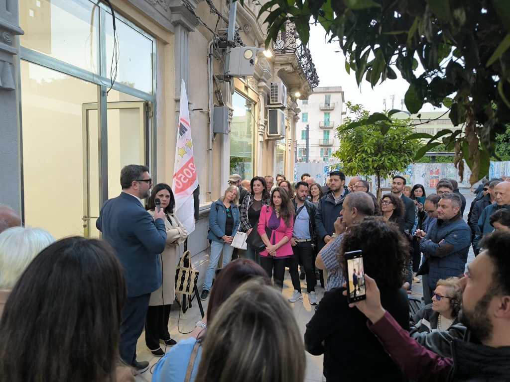 Comitato elettorale Movimento Cinquestelle a Messina