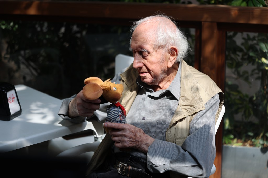 Peppino Mazzullo con Topo Gigio