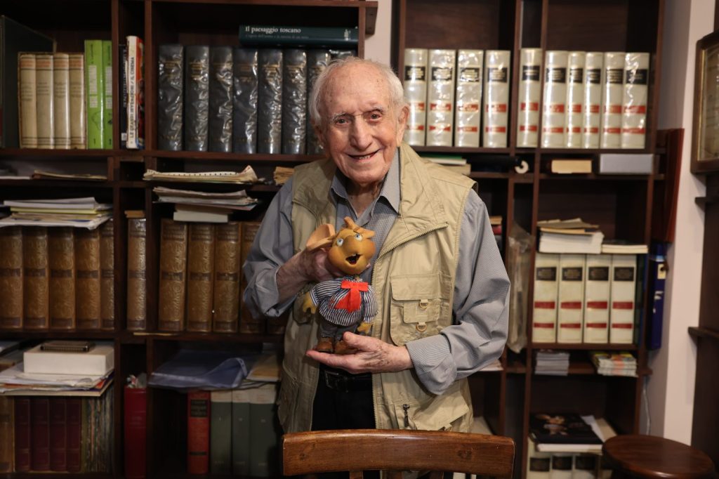 Peppino Mazzullo con Topo Gigio