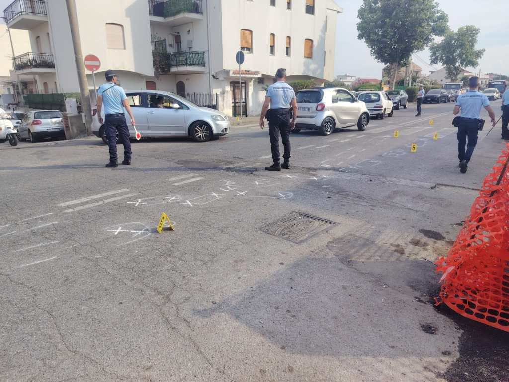 Polizia municipale giorno dopo incidente in via Circuito