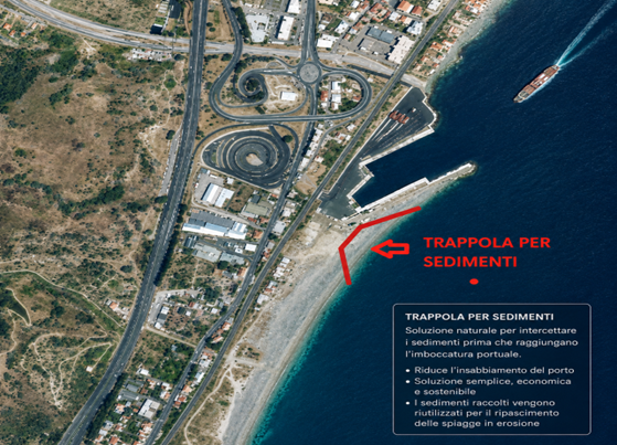 Trappola per sedimenti, immagine di Rinascita Messina
